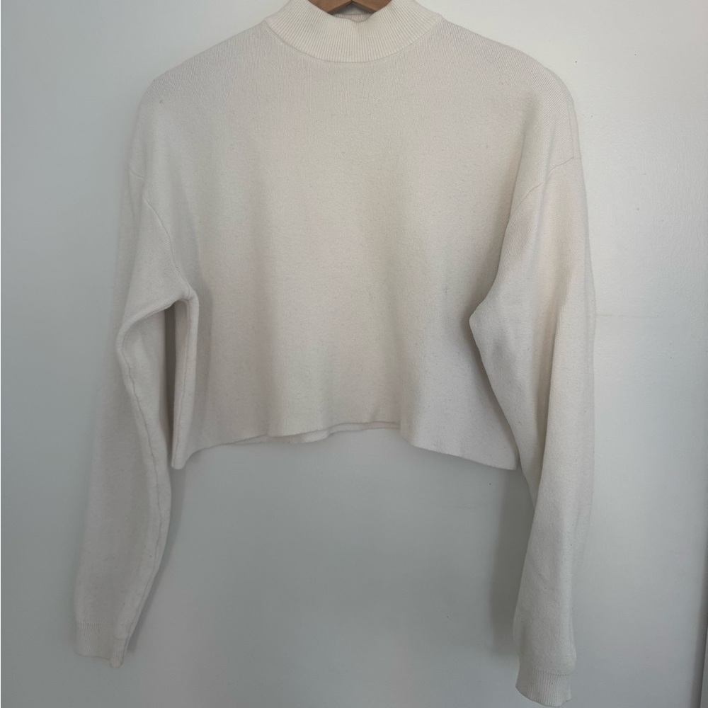 Off white Cropped Sweater